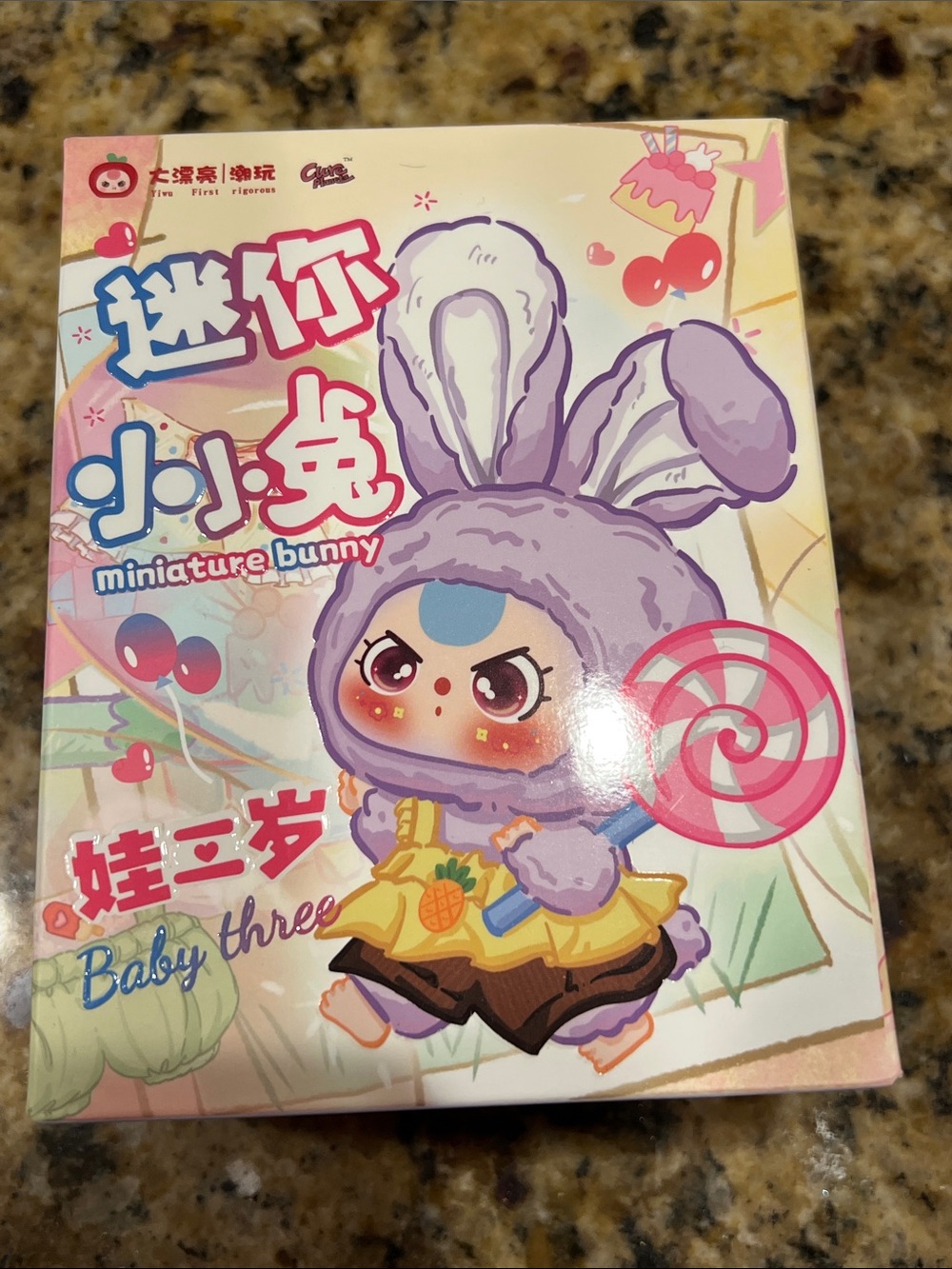 Baby Three Miniature Bunny NIB blind box